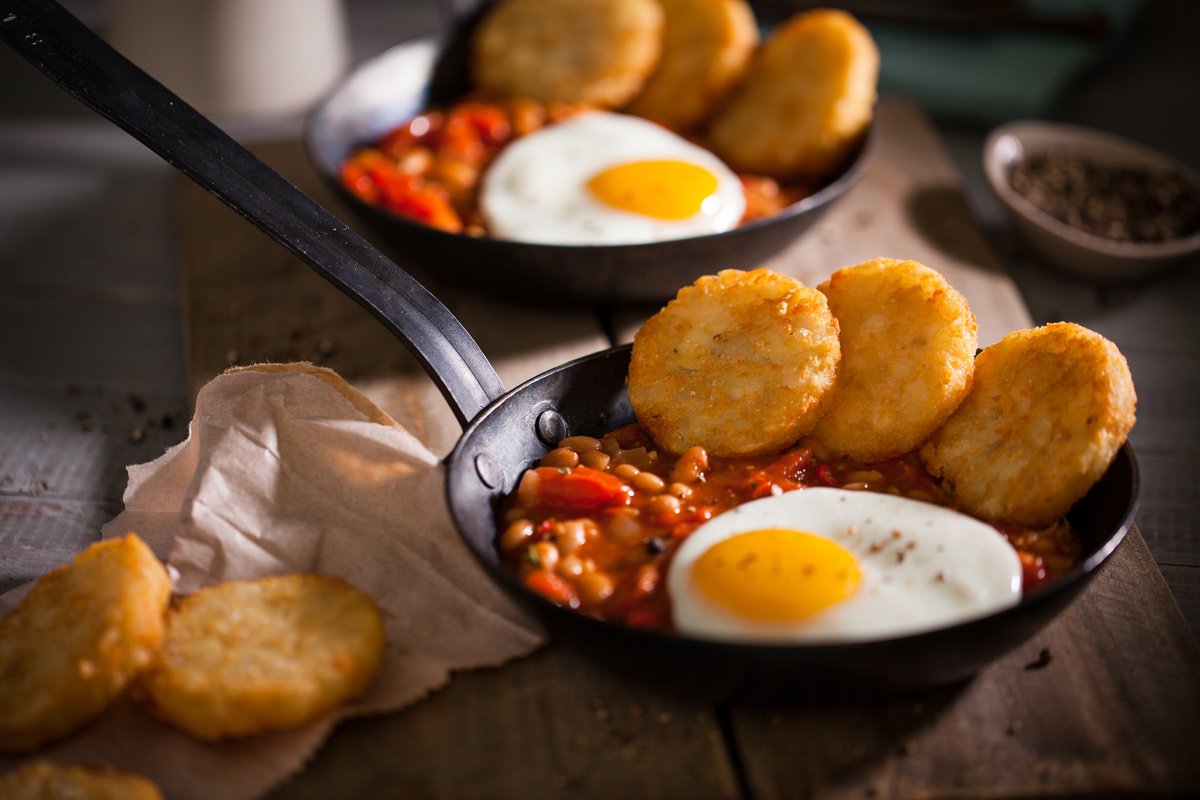 Spicy Tomato And Baked Beans Breakfast