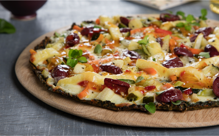 Hawaiian Stir Fry & Spinach Pizza