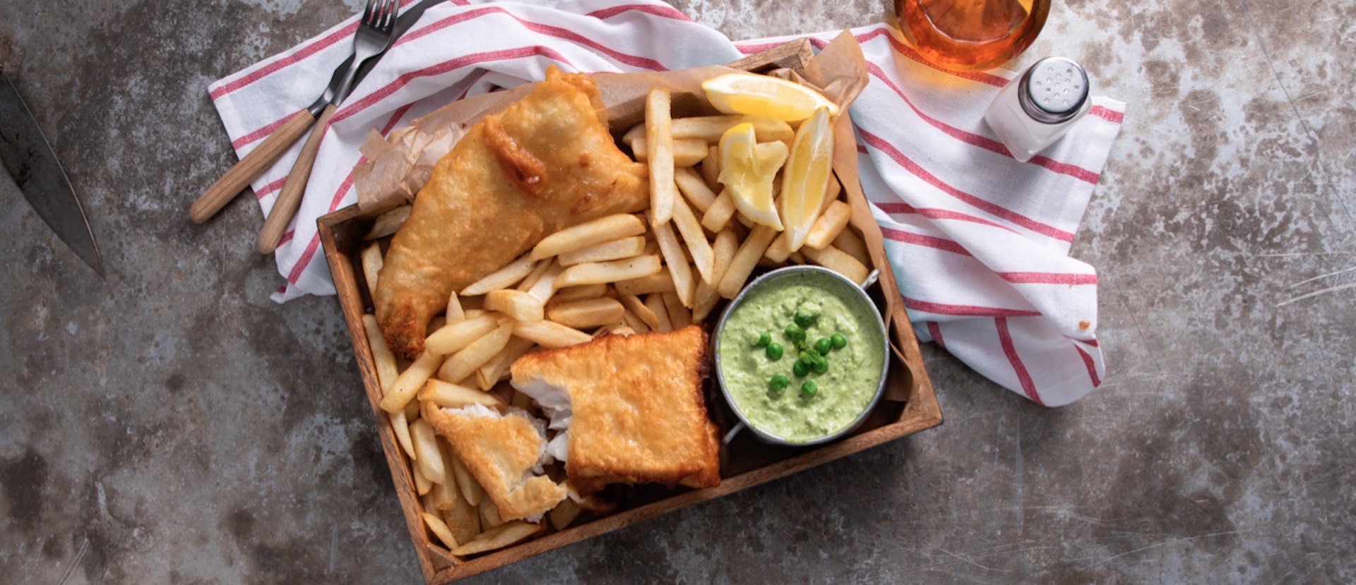 Fried Fish With Slap Chips