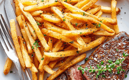 Air Fryer Roast Rumps With Skinny Fries