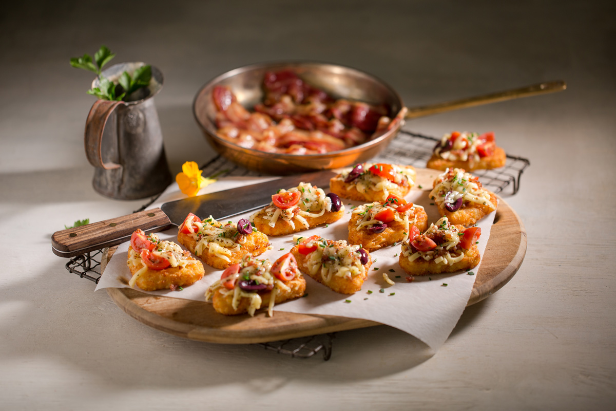 Breakfast Hash Brown Pizzas