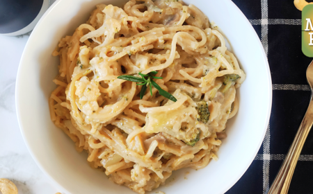 Creamy Broccoli & Cauliflower Pasta