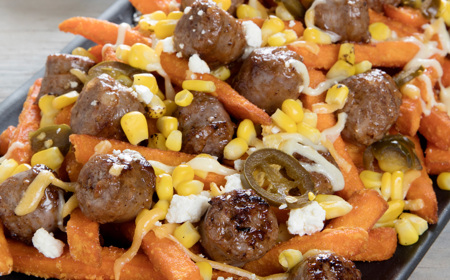 Sweet Potato & Sweet Corn Loaded Fries