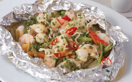 Lemon & Herb Prawn Foil Pack