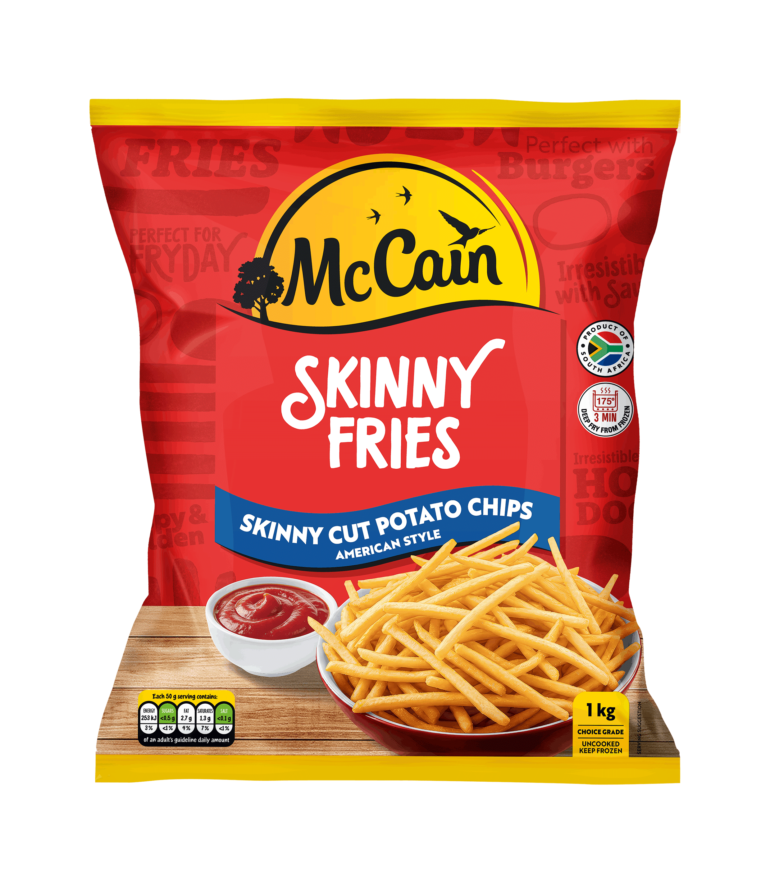 American Style Skinny Fries 1kg & 1.5kg Pack Photo