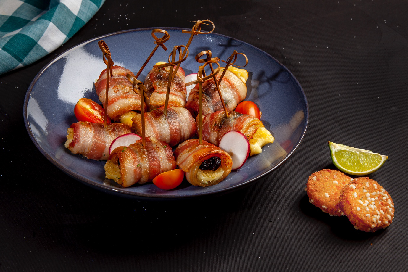 Camembert Bites Wrapped In Bacon