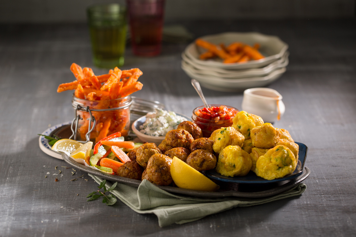 Meze Platter With McCain Sweet Potato Fries