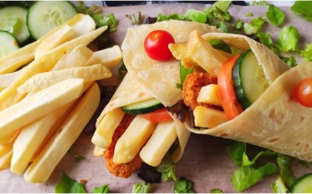 Chicken Wraps & Slap Chips