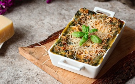 Creamy Butternut & Spinach Lasagne