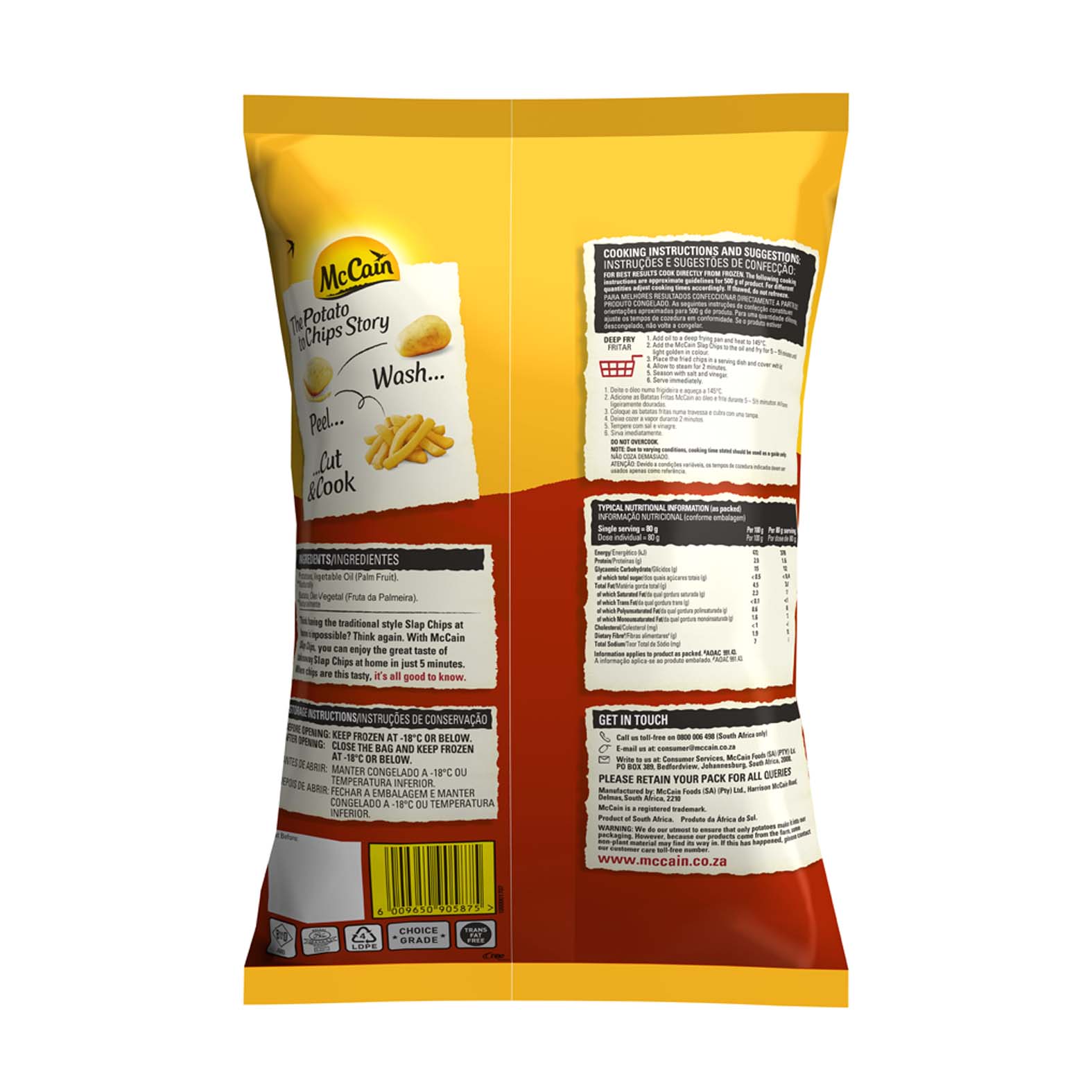 Slap Chips 1kg & 1.5kg Back Pack photo