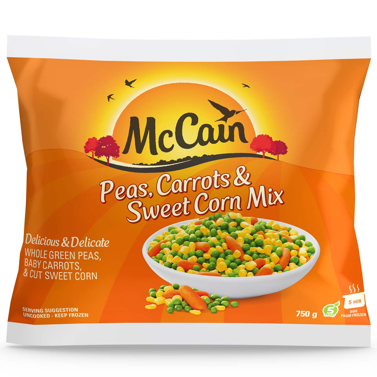 Peas, Carrots & Corn 750g Pack Photo