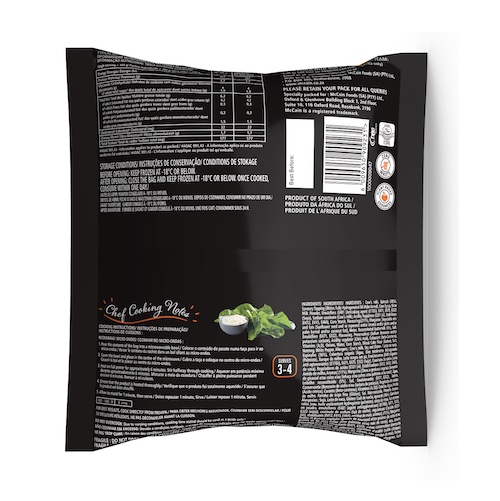 Creamed Spinach 400g Back Pack photo
