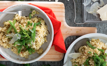 Green Bean & Risotto Rice Salad