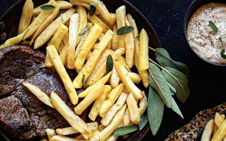 Rump Steak & Slap Chips