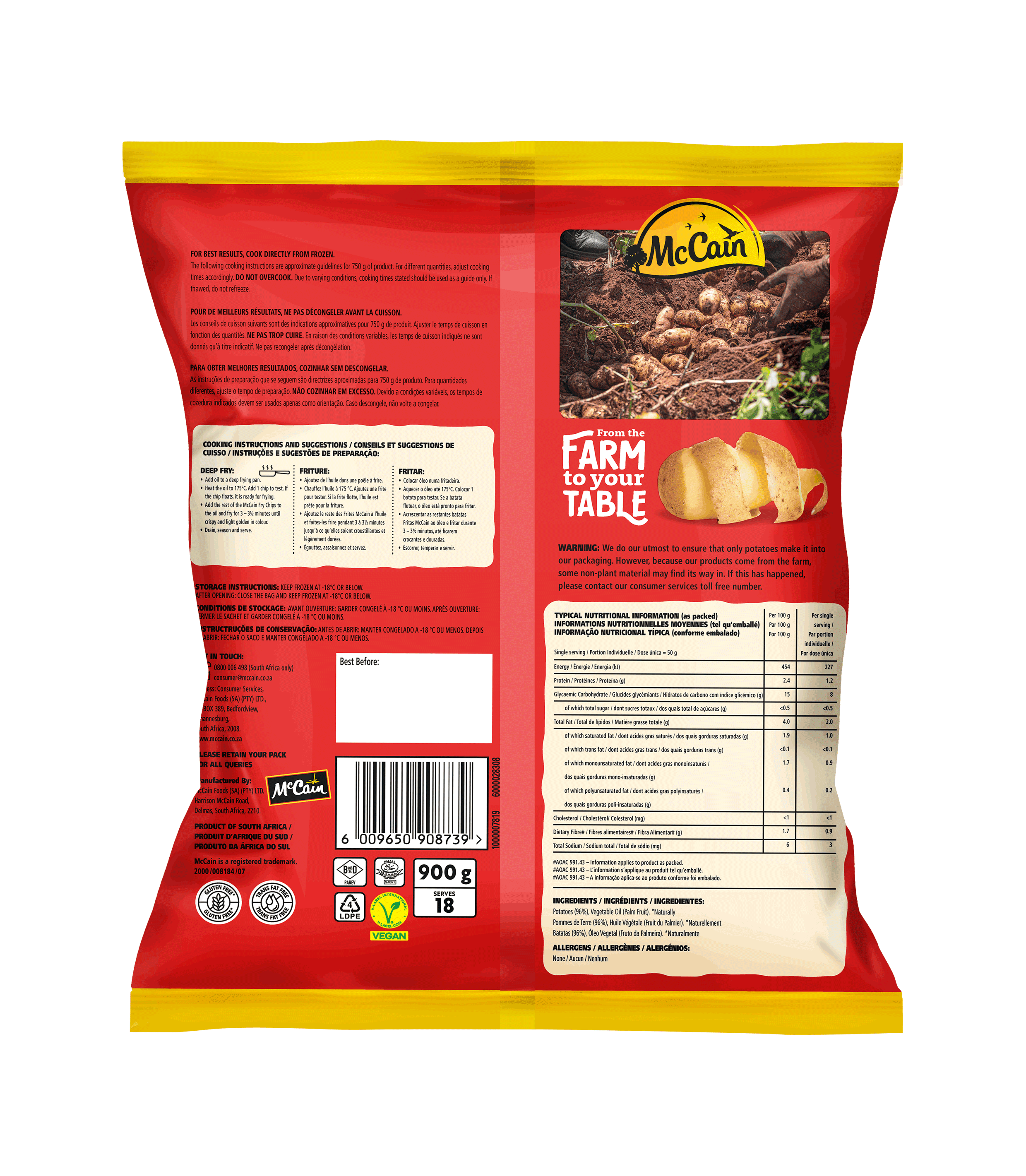 Fry Chips 1kg Back Pack photo