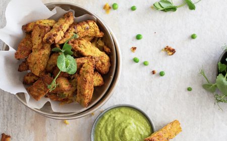 Pea Pesto & Chickpea Fries