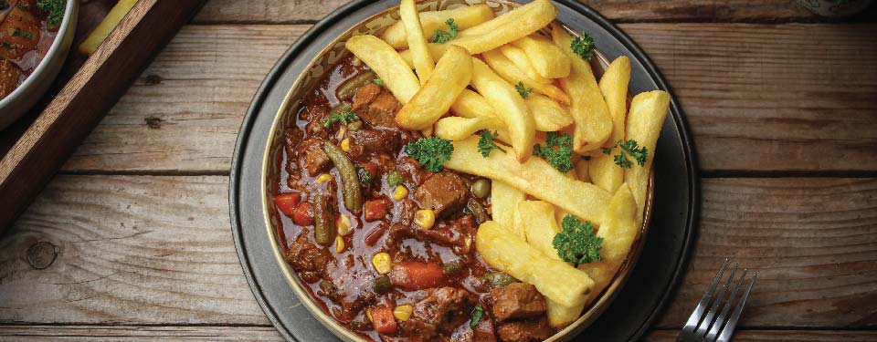 Beef Stew With Oven Chips
