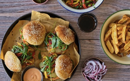 Meatfree Burgers & Texan BBQ Chips