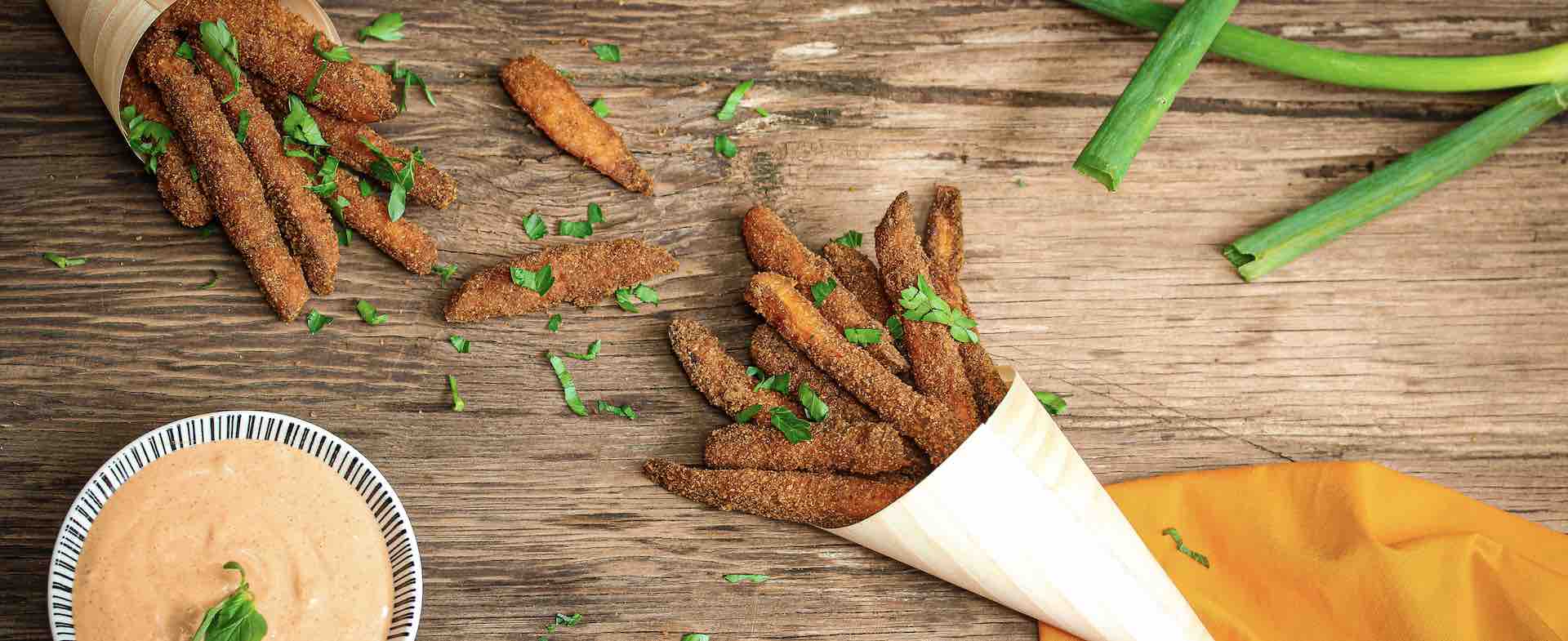 Crumbed Sweet Potato Fries