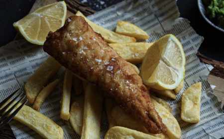 Rustic Hake & Mushy Peas