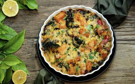 Creamy Roast Veg Bake