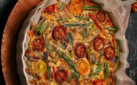 Crustless Quiche With Stir Fry Veg