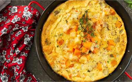 Butternut & Sweet  Potato Frittata