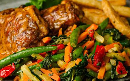 Roasted Peri Chicken With Stir Fry Veg