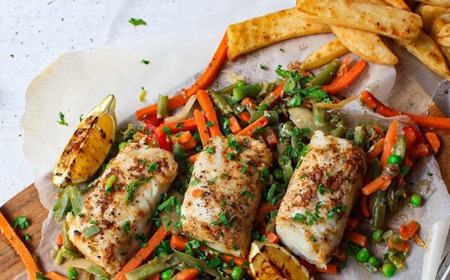 Baked Fish Fillets & Stir Fry