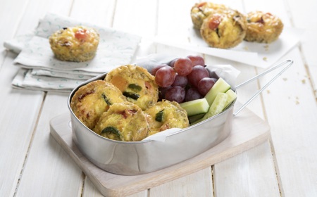 Roast Mediterranean Vegetable & Cheddar Quiche