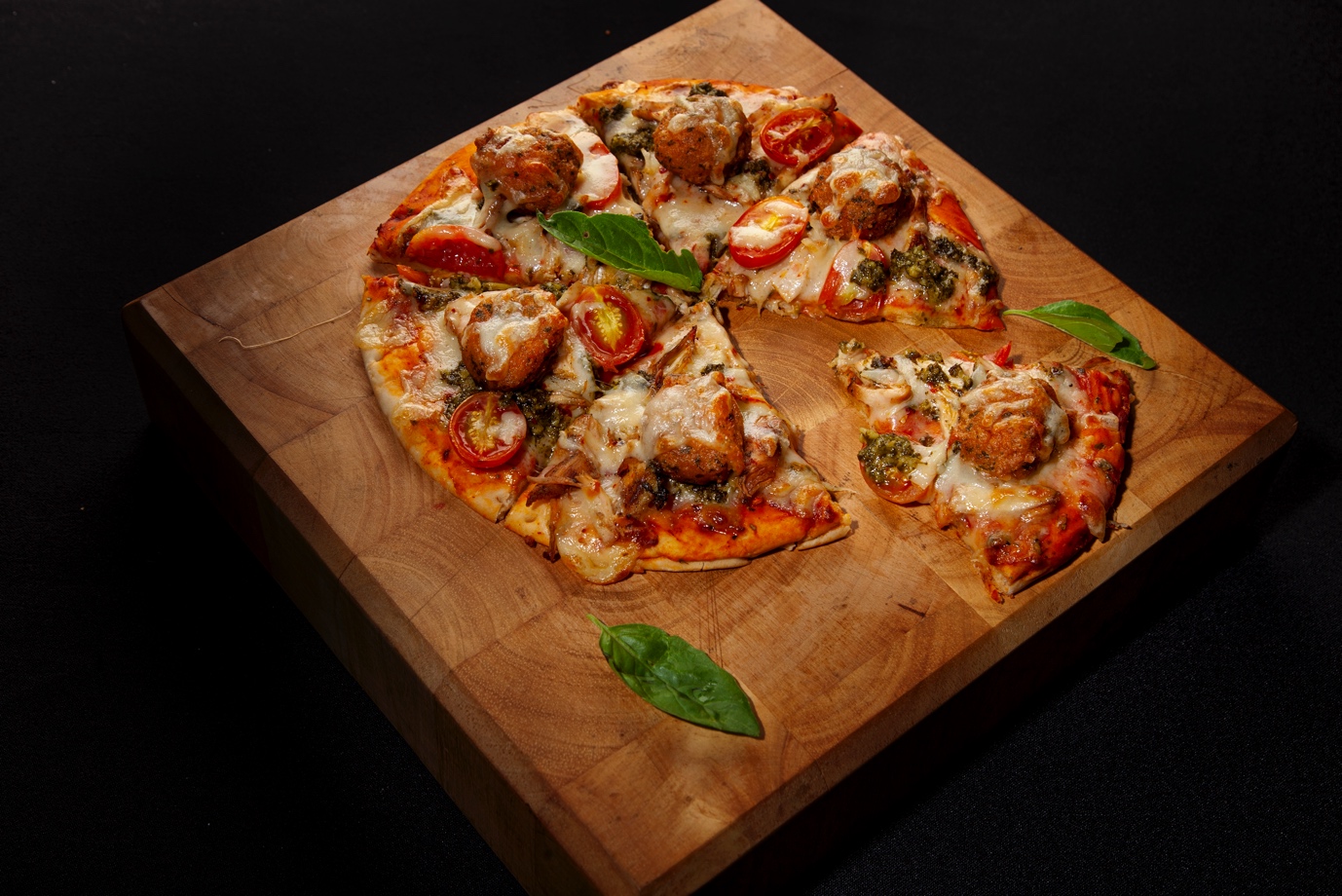 Roasted Chicken Pizza With Mozza Melters