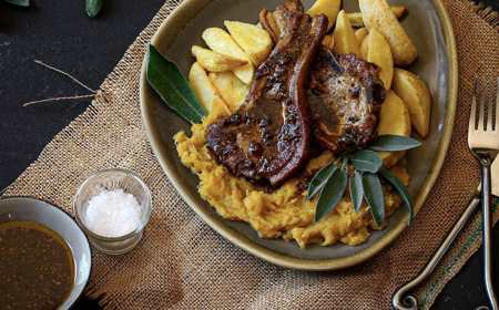 Pork Chops & Mashed Butternut