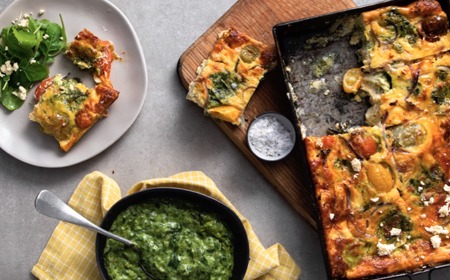 Creamed Spinach & Feta Crustless Quiche